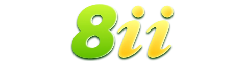 Logo 8ii.com Indonesia untuk kasino online, slot gacor, live casino, taruhan olahraga, bonus member baru, deposit QRIS, dan penarikan dana cepat